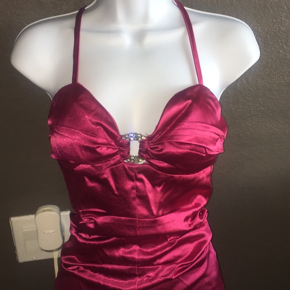 Silk Pink cocktail dress - Picture 3 of 3